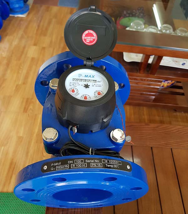 Đồng hồ đo lưu lượng nước thải dạn cơ hiệu Pmax Malayxia