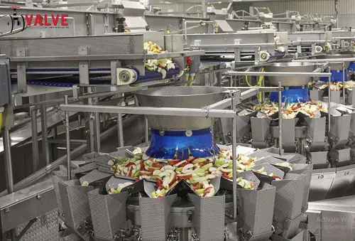 Hoạt động của dây chuyển sản xuất thực phẩm